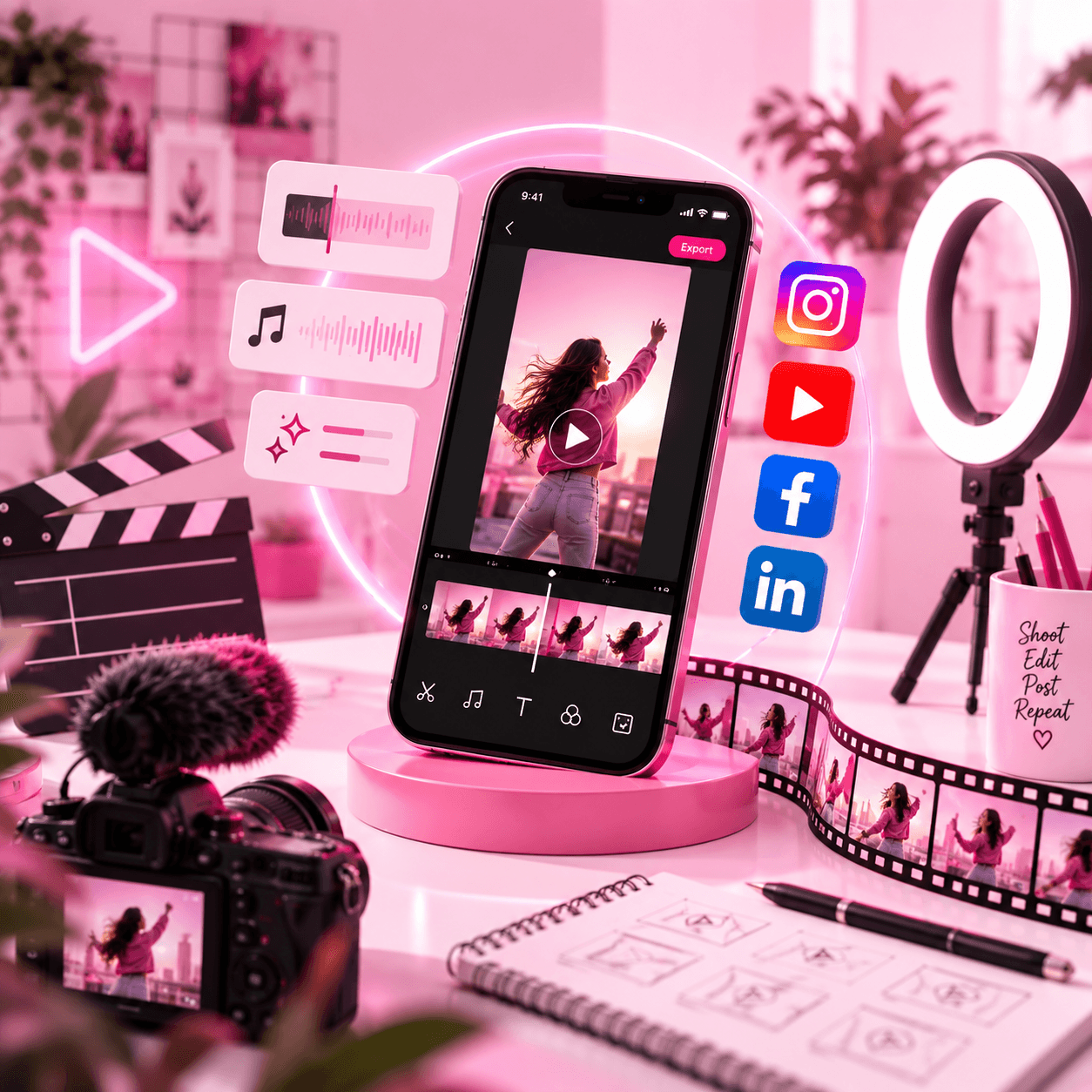Reels creation and short-form video work